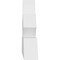 Ekena Millwork Richland Architectural Grade PVC Gable Bracket, 72"W x 18"H x 4"D x 6"F, 6/12 Pitch GBP072X18X0406RIC00 - alternate 2